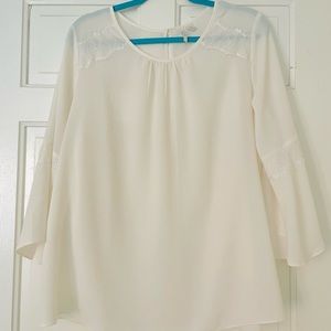 Est. 1946 Cream and Lace Sheer Tunic